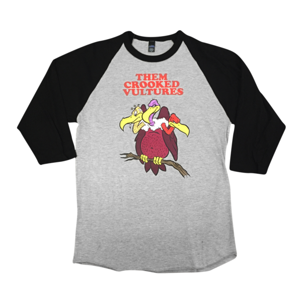 Cartoon 3/4 Sleeve Raglan - Them Crooked Vultures